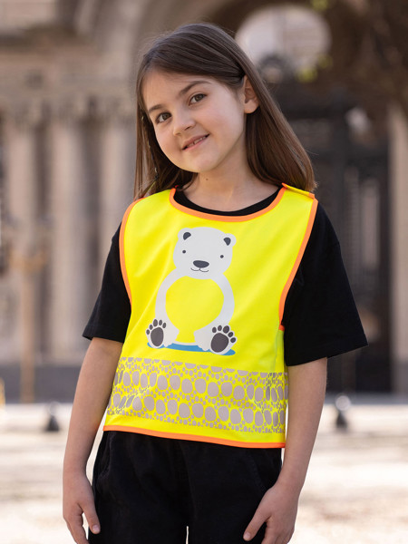 Children's Safety Vest Funtastic Wildlife - Yellow / XXS