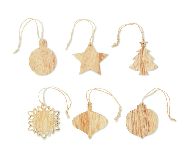 Décorations de Noël en bois Chriset