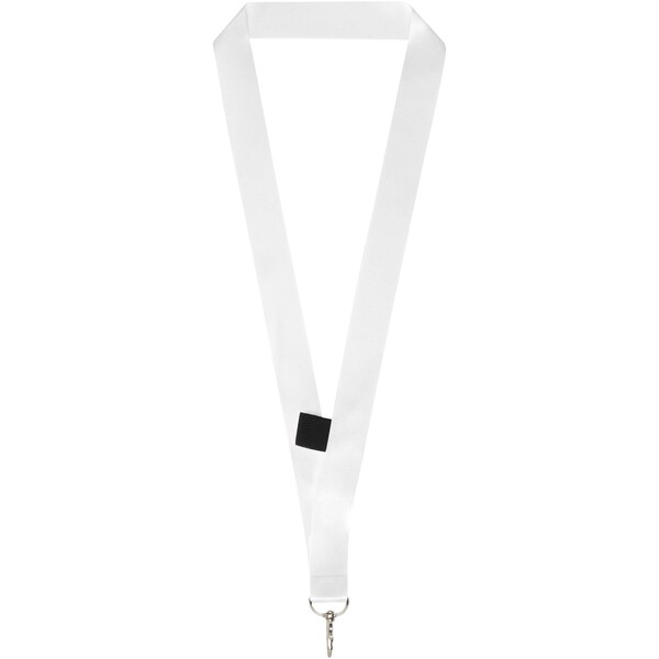 Neve sublimation lanyard with loop - Black / White / 20mm