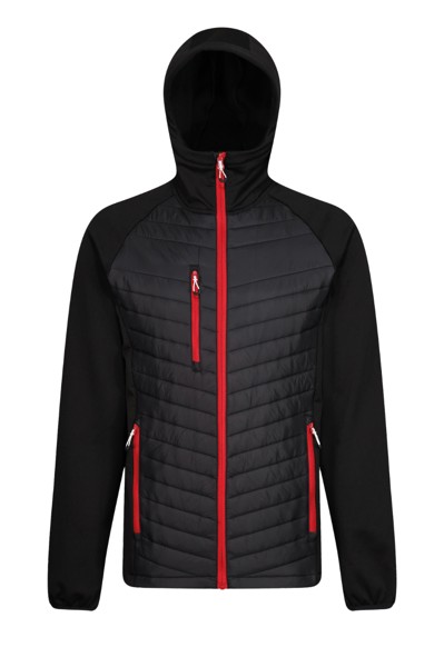Navigate Hybrid Jacket - Black / Classic Red / 2XL