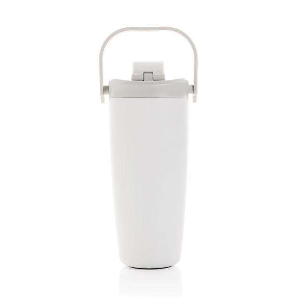 Avira Ayala RCS re-steel duosip lockable crossbody tumbler - White