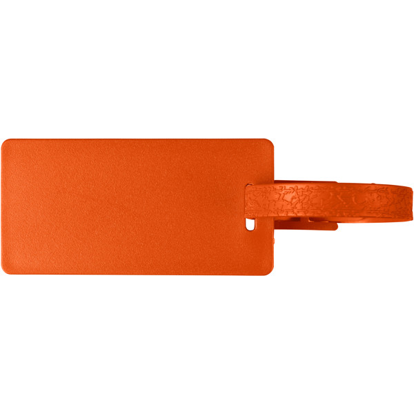 Étiquette à bagages River recyclée avec fenêtre - Orange