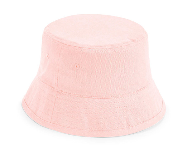 Junior Organic Cotton Bucket Hat - Powder Pink / M/L