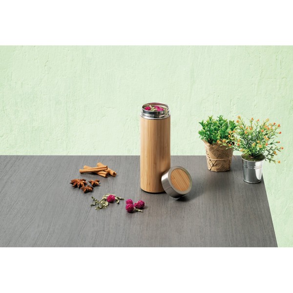 PS - NATUREL. Bamboo and stainless steel thermos 430 mL