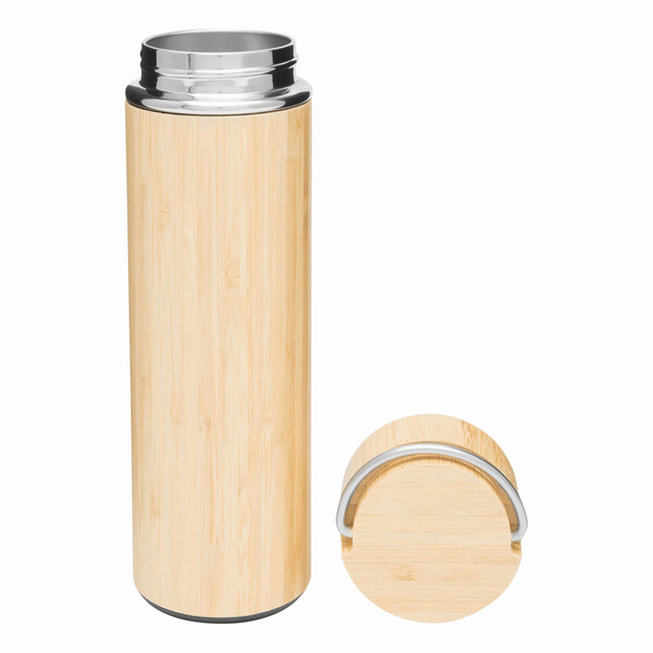 Insulated Travel Mug Bamboo Hot