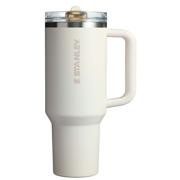Stanley Quencher® ProTour 1180 ml recycled stainless steel insulated flip straw tumbler - Cream