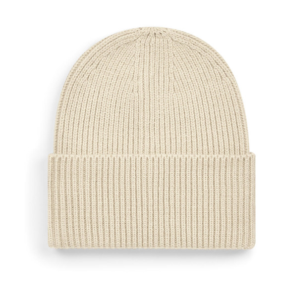 Oversized Cuffed Beanie - Walnut / ONE SIZE