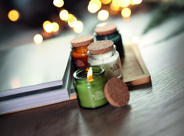 Vela de cera vegetal 70 gr Valo - Bege