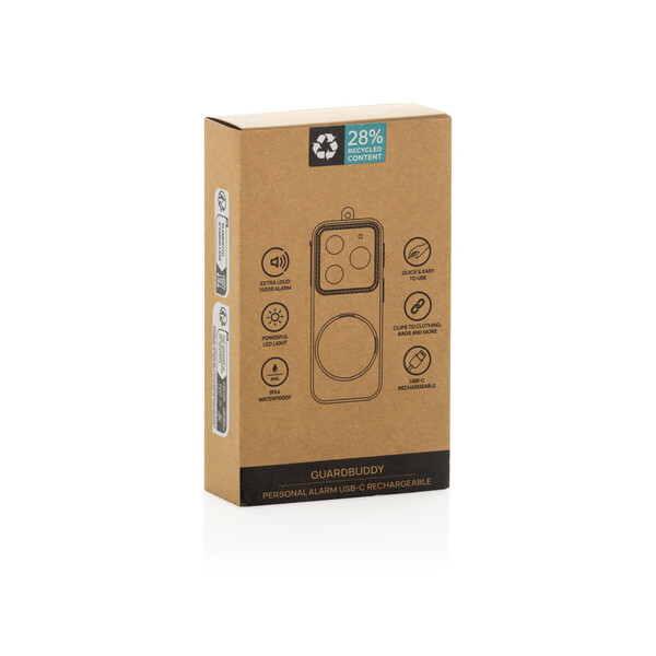 GuardBuddy RCS Personal alarm USB-C re-chargeable