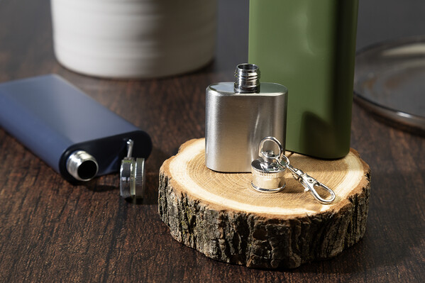 Rss Hip Flask Keyring Bering