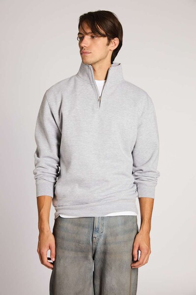 Premium Quarter Zip - Smoke / XS