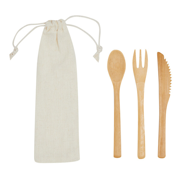 Bamboo Cutlery Set Natural Trip