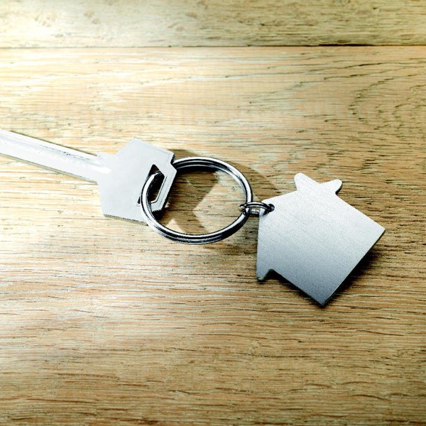 Porte clés métal maison Heim