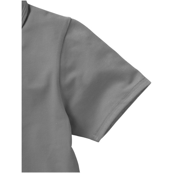 Hacker short sleeve ladies polo - Grey / Solid Black / XXL