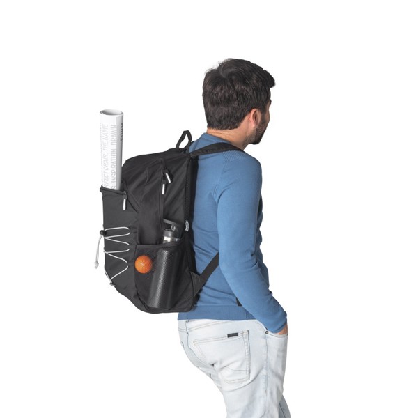 DELFOS BACKPACK. Batoh na notebook 300D rPET a 600D rPET s reflexními prvky