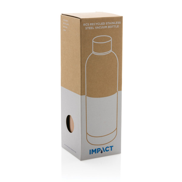 Bouteille isotherme 500ml en acier inoxydable recyclé RCS - Marron