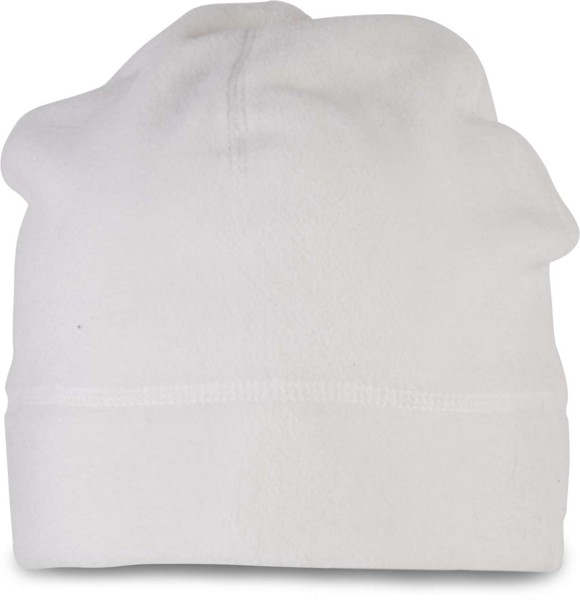 Polar Fleece Beanie - White