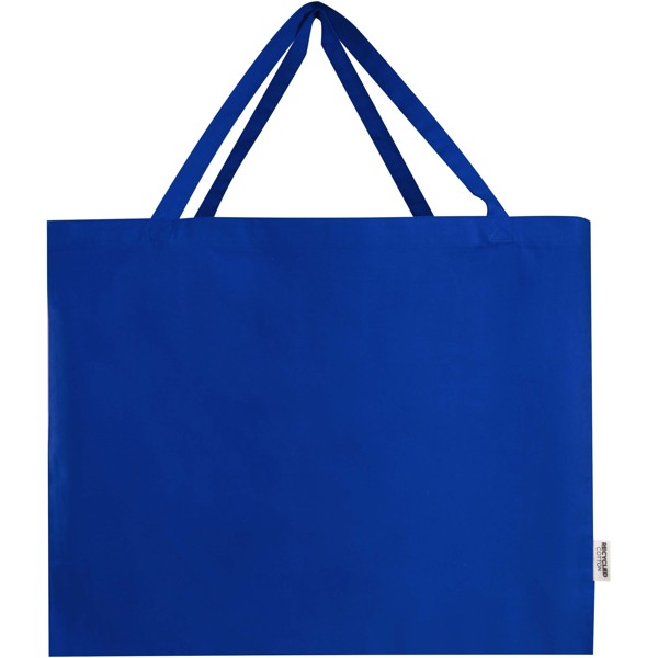 Sac shopping Odessa en coton recyclé 220 g/m² certifié GRS 40L - Bleu royal