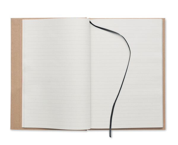 A5 recycled page notebook Musa - Black