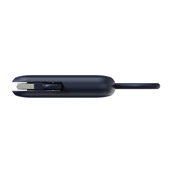 Câble 100W porte-clés 4-en-1 Urban Vitamin Dublin - Bleu