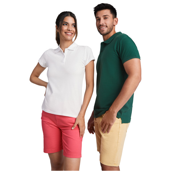 Polo a maniche corte in cotone biologico da uomo Prince - Blu royal / roly-XL