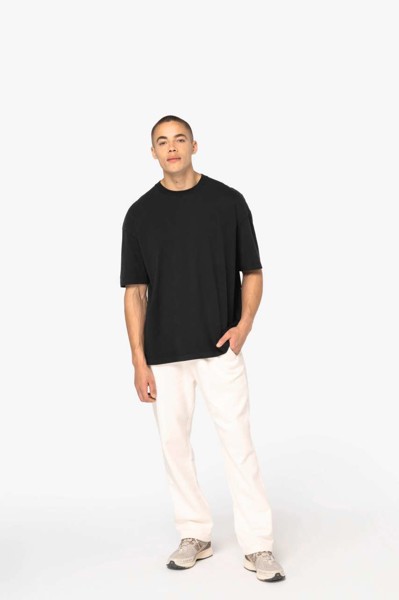 Men's Washed Effect Oversized T-Shirt - Washed Black / S