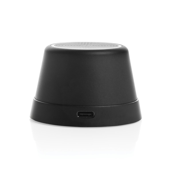 Reproduktor Nivio RCS z recyklovaného hliníku magnetický 5W - Černá