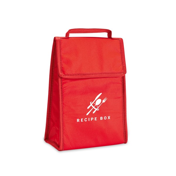 OSAKA. Foldable cooler bag 2 L in non-woven material (80 g/m²) - Red