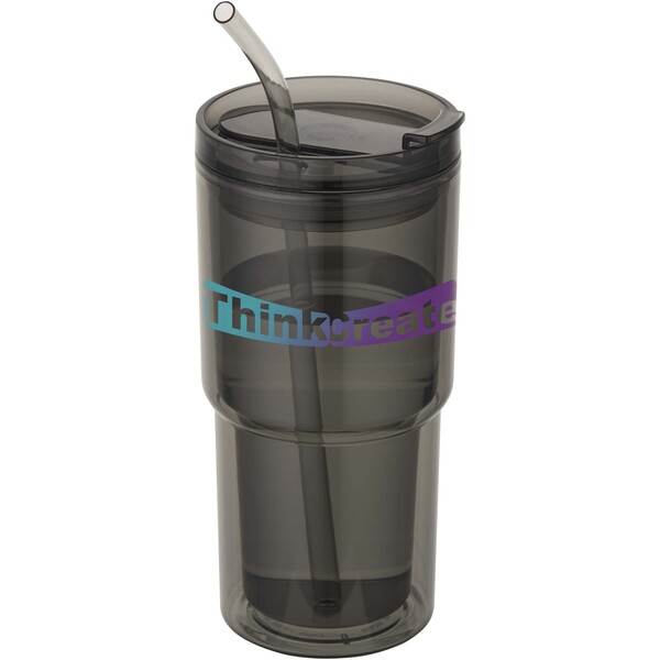 Archer 480 ml double wall plastic tumbler - Black