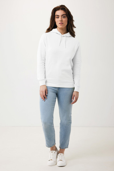 Lehká mikina s kapucí Iqoniq Rila z recykl. bavlny - Recycled White / S