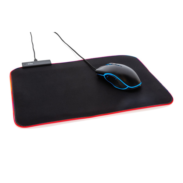 Gaming Hero mousepad RGB lighting, 361x263 mm