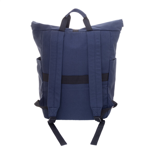 Sac à dos en toile recyclée Rebyss Roll - Bleu Foncé