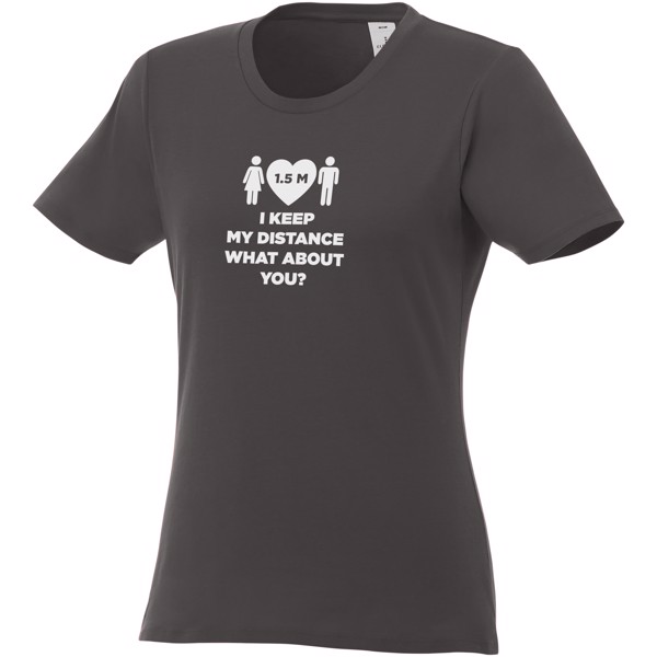 T-shirt damski z krótkim rękawem Heros - Szary sztormowy / M