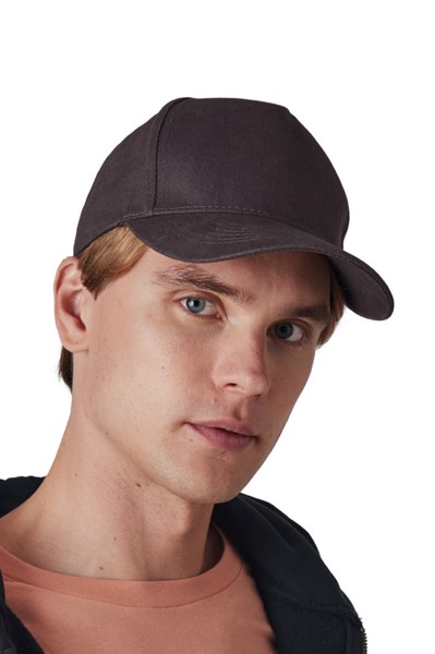 5 Panels Organic Cotton Cap - Shale Grey