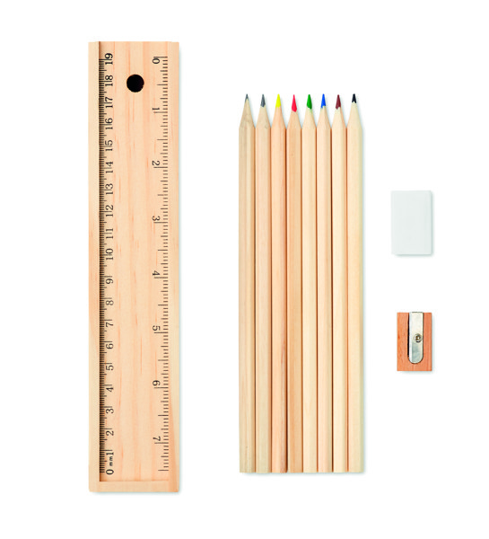 Set de 12 crayons en bois Todo Set