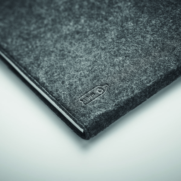 Feltnote A4 folder, RPET felt, 100 recycled pages