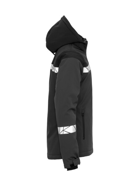 7418 SOFTSHELL JKT PADDED LADY PGL Grey/Black M