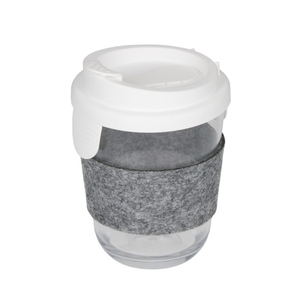 Coffee Cup Glass Effect With Sleeve