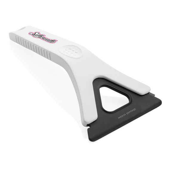 Polard strgalo za led 3 v 1, recikliran ABS, HIPS - Bela
