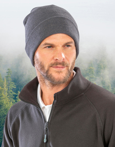 Recycled Woolly Ski Hat - Black / ONE SIZE