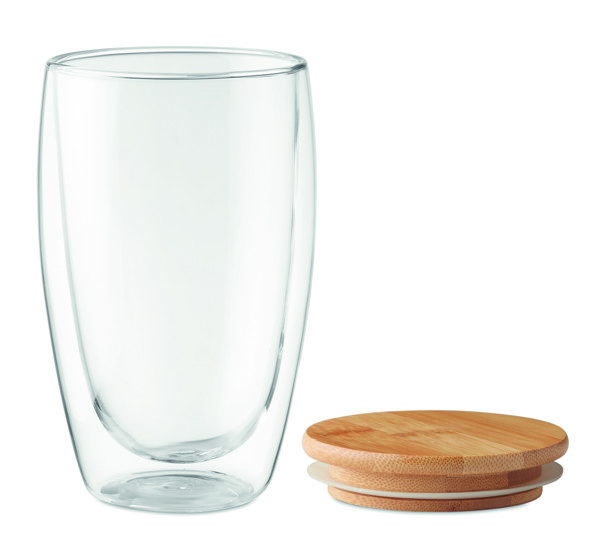 Tirana Large double wall glass 450 ml, borosilicate