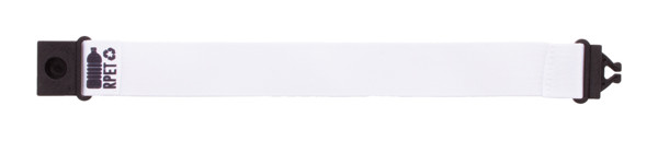 Mojo RPET bracelet, recycled polyester - White