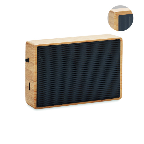 Brezžični zvočnik Solae, 3W, 500 mAh, bambus