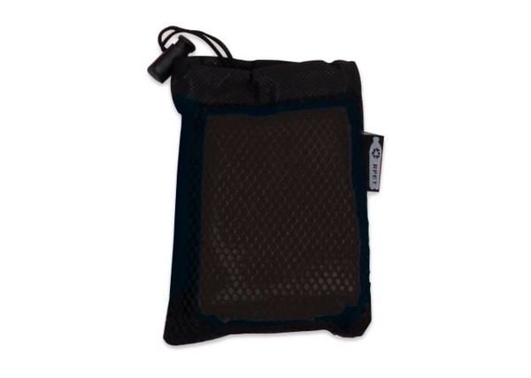 R-PET cooling towel 30x80cm - Black / Black