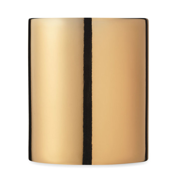 Ceramic mug metallic 300 ml Holly - Gold