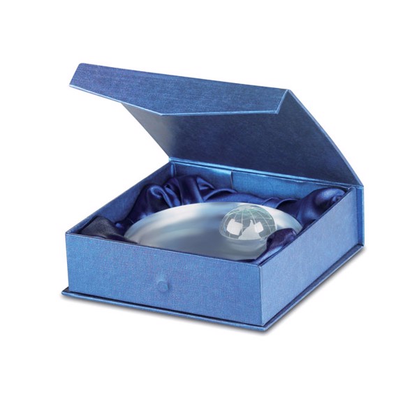 Mondal glass trophy, globe top, 120 mm diameter