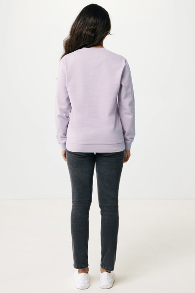 Sweater à col rond en coton recyclé Iqoniq Zion - Lavender / M