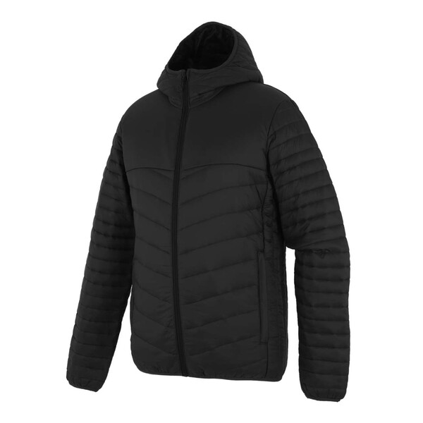 Loftlite Hooded Baffle Jacket - Black / Black / S