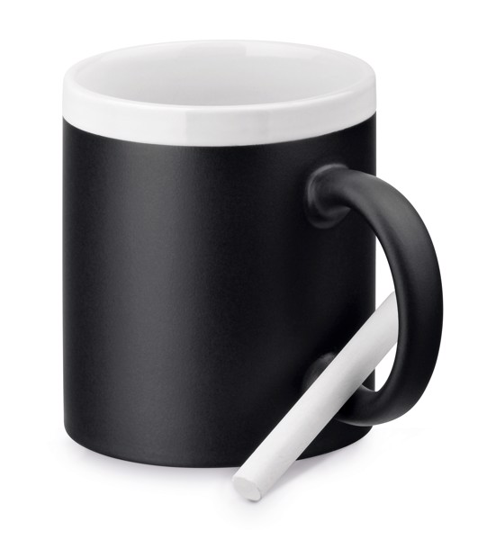 CHALKIE. Ceramic mug 360 mL - White