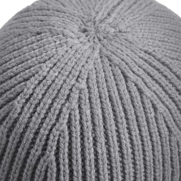 Engineered Knit Ribbed Beanie - White / ONE SIZE